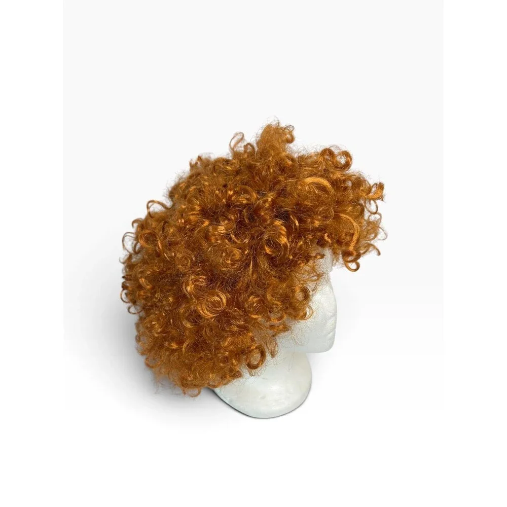 Adult Orange Curly Wig